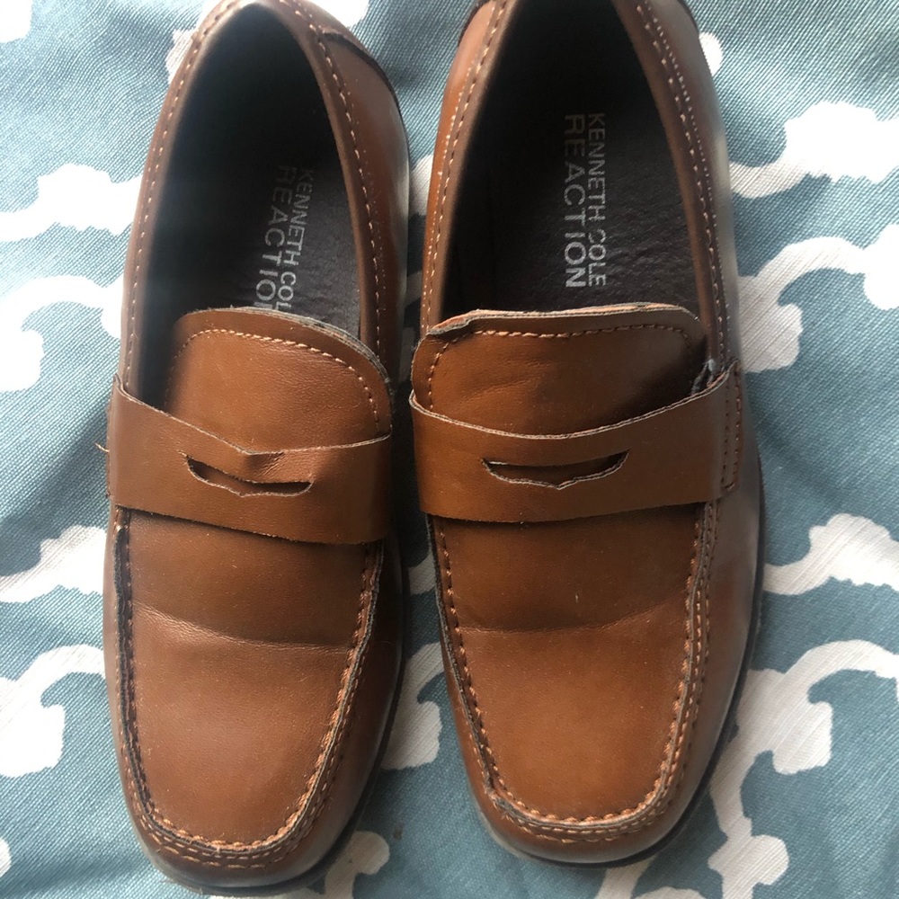 KENNETH COLE brown loafer/boat shoes
